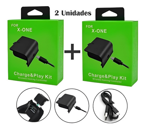 Kit 40 Baterias Controle Xbox S Xbox One Com Cabo Carregador