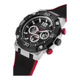 Guess Reloj De Cuarzo De Acero Inoxidable Para Hombre Con Co Color De La Correa Negro