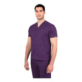 Uniforme Médico Quirúrgico Antifluidos Hombre Morado