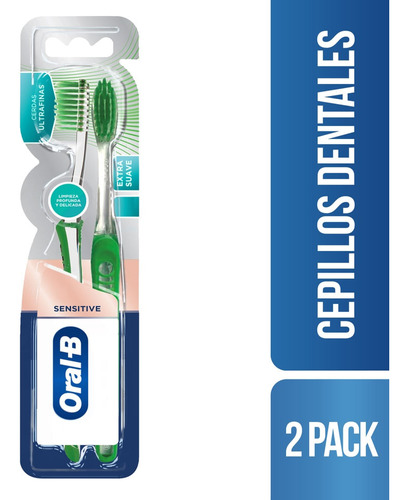 Cepillo Oral B Ultrafino 2x1