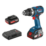 Taladro Rotomartillo Gsb 18v-ec + Cargador Induccion Bosch Color Azul Frecuencia 60 Mhz