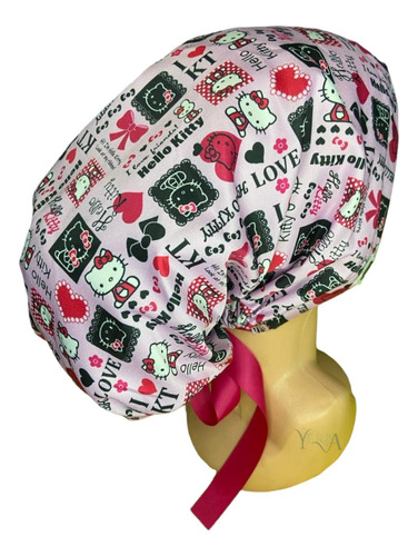 Gorro Médico Quirúrgico De Mujer Estampado Hello Kitty