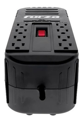 Regulador De Voltaje Forza Serie Fvr-1211m 1200va 8 Contacto Color Negro