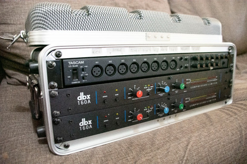 Compresores Dbx 160a (par) + Tascam 16x08 + Rack Apogee