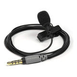 Microfono Para Celular - Negro Con Cable