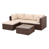 Conjunto De Sofá De Rattan Compacto Para Exterior Openaircom