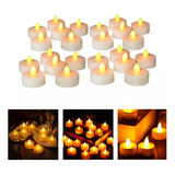 Pack X24 Velas Led Con Pilas Souvenir Fiesta Decoración