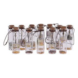 12pcs / Pack Pequeños Frascos De Botellas De Vidrio Vintage