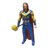 Muñeco Personaje Avengers Thor Azul Martillo 30cc / Sonido.