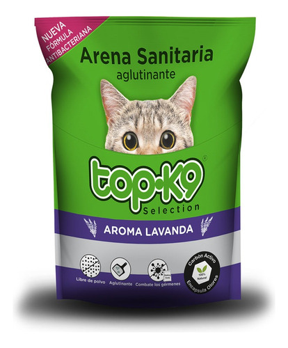 Topk9 Arena Sanitaria Aglutinante 2kg Lavanda 