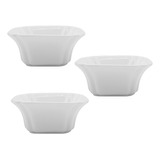 Set Copetinero X3 Porcelana Cuadrado Cuenco 9cm Cocina 12821