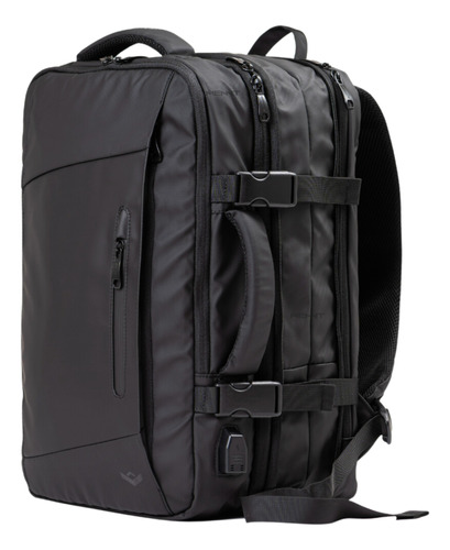 Mochila Maleta Impermeable Antirrobo Expansible 35l Usb