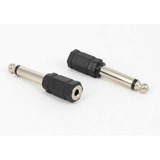 Adaptador Jack 6.5mm Macho A Jack 3.5mm Hembra Mono Microfon