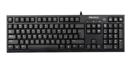 Teclado Con Cable Usb Mt-k815 Español  Con Hub Usb - Meetion