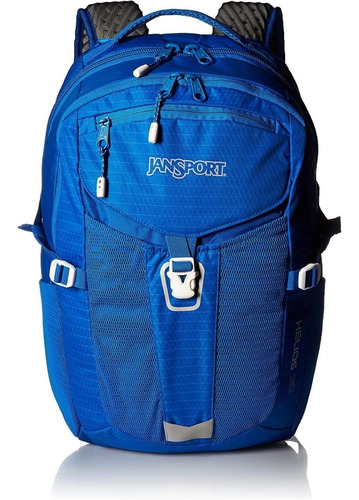 Mochila Jansport Casual Deportiva Viaje Helios Color Azul Diseño De La Tela Liso