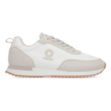 Tenis Sneakers Urbano Mujer Capa De Ozono 612701 Latte Moda