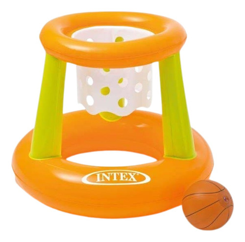 Cesta Inflável De Basquete Flutuante Piscina Infantil Bola