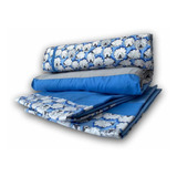 Duvet Cover Infantil Ovejitas Azules Algodón Semidoble