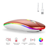 Mouse Ratón Compatible Con Hp Inalámbrico Rosa