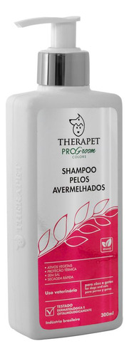 Shampoo Para Cão/gato Therapet Pelos Avermelhados Higiene E Limpeza Em Frasco De 300ml