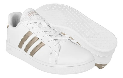 Tenis adidas Grand Court Mujer Ef0101 Simipiel Blanco | Envío gratis