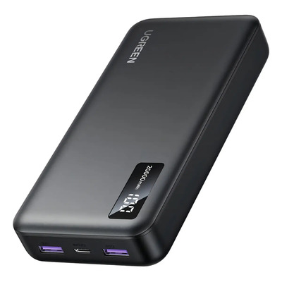 Power Bank Ugreen 20,000mah Usb-c 20w Con Pantalla Led Negro Negro | Meses sin interés