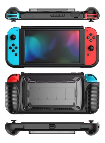 Capa Tpu Grip Ergonômico Switch + Case De Jogos Gamecard!