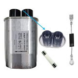 Kit Reparo Microondas Capacitor 0,75uf + Diodo + 3 Fusivel