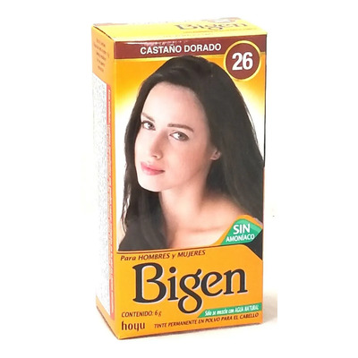 Tinte Bigen Polvo Castaño Dorado ·26 | MercadoLibre