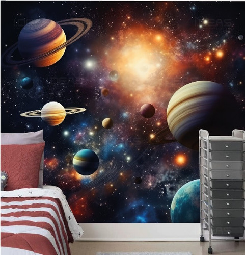 Vinilo Decorativo Foto Mural Papel Tapiz Universo Estrellas