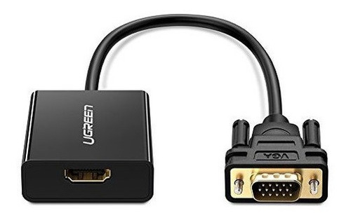 Ugreen Active Hdmi To Vga Adapter Con Conector De Audio De 3