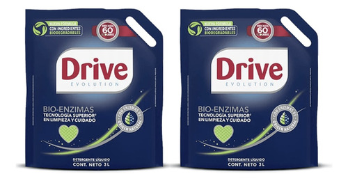 Drive Detergente Liquido Perfect Results Doypack 2 X 3 L