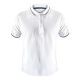 Camisa Gola Polo Masculina Branca Clássica Lisa Peruana Luxo