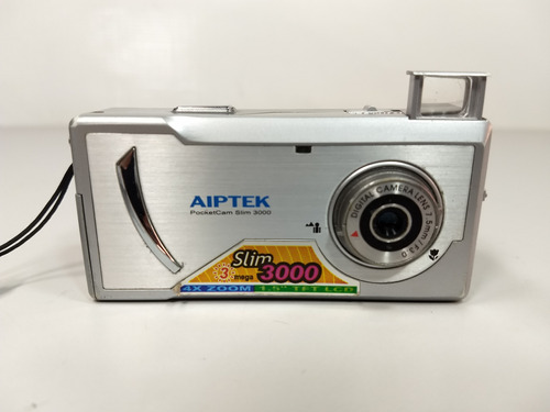 Câmera Digital Aiptek Slim 3m Usada Funciona Antiga 9q1