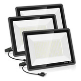 Foco Led 200w X3, Exterior Ip66, Blanco 5000k, Compatible Co