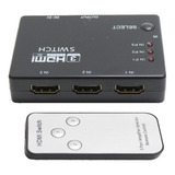 Switch Hdmi 1 A 3 Derivador De Puertos Con Control