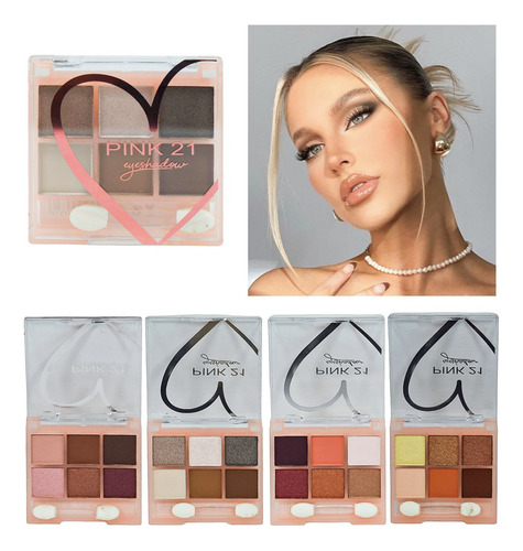 Paleta Pocket 6 Sombras Mixtas Pink21 Eyeshadow Original