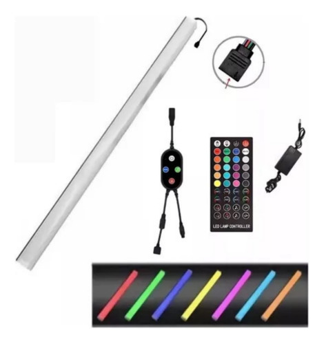 Barra De Luz Led Rgb 1 Metro Audioritmico Control Bluetooth