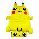  Cama Puff Peluche Gigante De Pokemon Pikachu 130 X 100 Cms