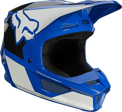 Casco Para Moto Fox V1 Niño Azul Bagattini Motos