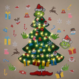 Juego De Árbol De Navidad De Fieltro Grinch De 4,5 Pies Con 