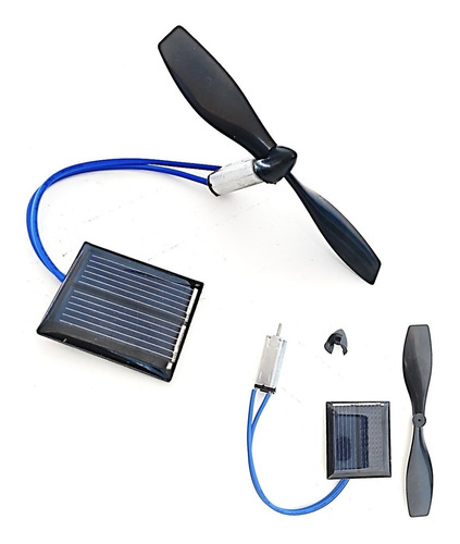 Motor Dc Celda Panel Solar Y Helice Ventilador Solar Kit Diy