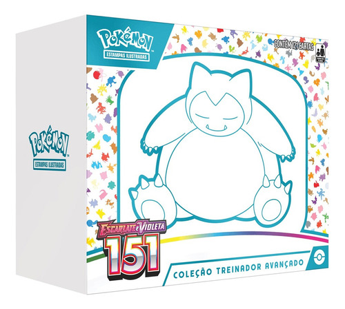 Box Pokemon Treinador Avançado Snorlax Escarlate Violeta 151