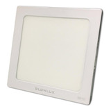 Panel Led Plafon 24w Cuadrado Luz Fria - Glowlux - E. A. Color Blanco