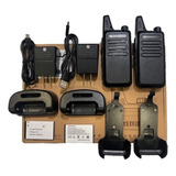Radios De Comunicación C1 2 Baterías 2 Cargadores 2 Clip