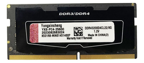 Memoria Ram Ddr4 8 Gb 3200 Mhz Sodimm Pc4 25600 Memoria Para