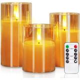 Velas Led Parpadeantes Que Funcionan Con Pilas, 3 Unidades.