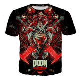 Camisetas Impresas En 3d Del Juego Doom Fps