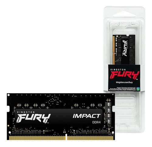 Memória Ram 16gb Notebook Kingston Fury Impact Ddr4 3200mhz