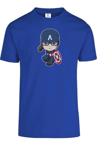 Playera Hombre Ar2 Capitan America Chibi 262